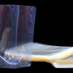Transparent stand-up retort pouches 5.875 x 3.875 100 pack
