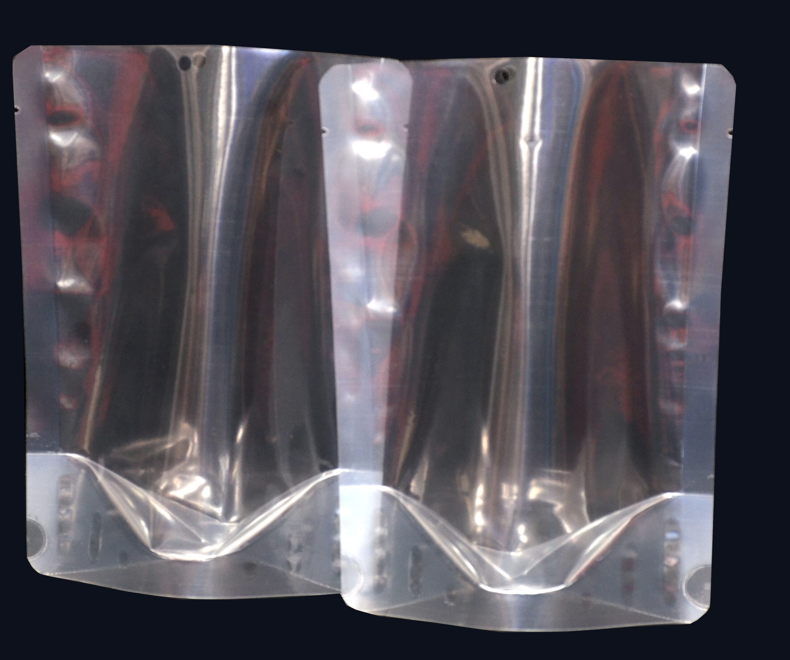 Transparent stand-up retort pouches 6.8 x 5.3 x 1.6 100 pack
