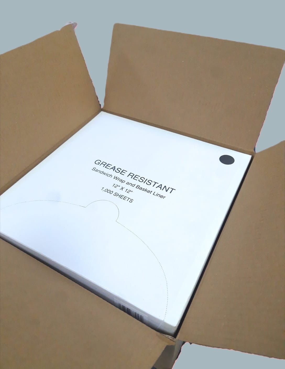 Grease Resistant Wraps & Basket Liners – Black Check – 12" x 12" – 1,000 Pack - Image 3