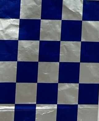 Cushion Foil Insulated Sandwich Wraps – Blue Check Print – 10.5" x 13" – 1,000