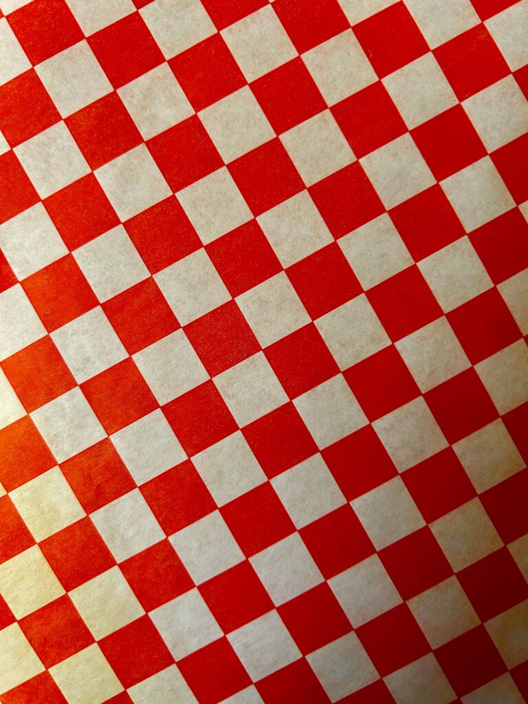 Grease Resistant Wraps & Basket Liners – Red Check – 12" x 12" – 1,000 Pack